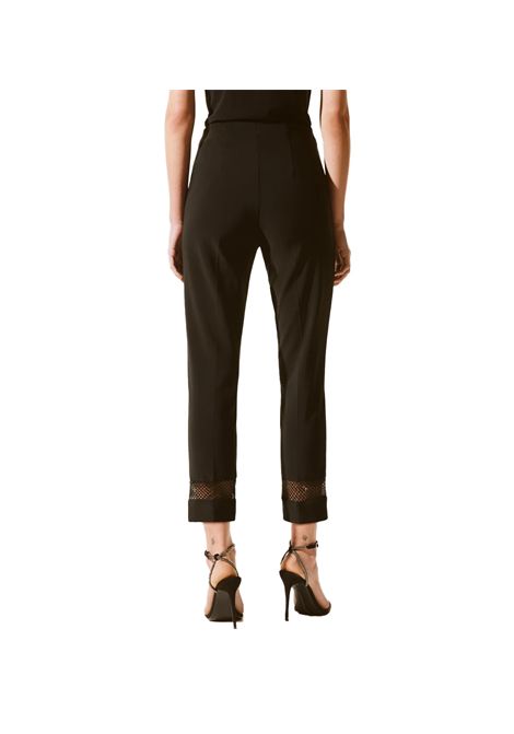 Pantalone Joseph Ribkoff donna 243753S25 Nero tinta unita orlo in pizzo comoda elegante JOSEPH RIBKOFF | Pantaloni | 243753S2511